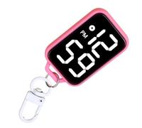 Générique Digital Pocket Watch, Portable Electronic Clock Backpack Charm