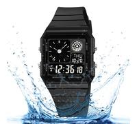 Générique Digital Watch - Sport Watches Waterproof | Abs Stainless Steel with 30m Waterproof, World Time Stopwatches Luminous Display, Date and Day Alarm, Countdown, Outdoor Activities