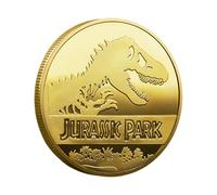 Générique Dinosaur Commemorative Coin, Rare Double-Sided Metal Collectible, Premium Keepsake, 1.57 inches for Numismatists, Historic Gift for Adults Graduation Birthday Display Collection