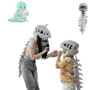 Générique Dinosaur Costume-3D Skeleton Design,Realistic Halloween Dinosaur with Spine Extension for Parties (M-45.8inch)