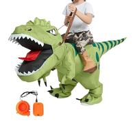 Générique Dinosaur Costume, Dinosaur Blow Up Costumes, Compact Lightweight Animal Ride on Outfit for Women Men Kids, Halloween School Theme Park Stage Performance Cosplay Convention, Easy to Wear