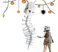 Générique Dinosaur Costume, Plush Skeleton Halloween Cosplay Outfit, Dress-Up Suit with Hood and Tail, Cosplay Accessories for Men Women Kids Adults, Birthday Party Masquerade Carnival Performance