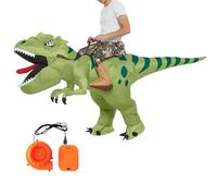 Générique Dinosaur Costume Suit, Inflatable Ride On Outfit, Blow Up Cosplay Wear, 31.5x47.2 inches Eye Catching Design Feature, Comfortable Fit Material, Halloween Parade Stage Entertainment