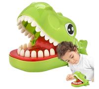 Générique Dinosaur Finger Toy Game, Dentist Bite Toy, 5.71x3.7x3.94 inches Tabletop Tricky Game with Sounds, Kids Interactive, Fun Finger Toys with Exciting Gameplay, Dinosaur for Kids and Family