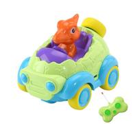 Générique Dinosaur RC Car, Cartoon Funny Rechargeable Race Car with Light and Music, Remote Control Racing Toy for Boys, Kids, Teens, Ages 2-3, Indoor Outdoor Fun