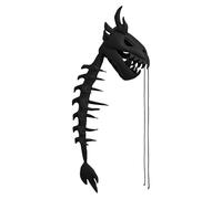 Générique Dinosaur Skeleton Costume - 80cm Plush | Kids Cosplay Outfit | Realistic Dragon Spine Back Spikes Costume | Soft Breathable Role Play Outfit For Halloween Party Stage Dress Up