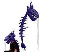 Générique Dinosaur Skeleton Plush Costume, Soft Breathable Dinosaur Cosplay Outfit, Plush Party Costume for Boys Girls, Fun Dress Up Outfit for Halloween Christmas Party Dance Stage Celebration