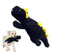 Générique Dinosaur Squeaky Dog Chew Toy, Plush and PP Cotton Material, Interactive Teether for Small, Medium, Large Dogs, Green, Black/Blue 18.9x5.51x4.33 inches