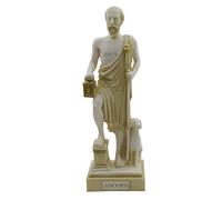 Générique Diogène The Cynic Ancient Philosopher Grec Sculpture Figurine en Albâtre Moulé Blanc Classique pour Maison