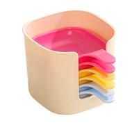 Générique Dipping Bowls - 6 Pieces Mini Dip Bowl | Small Dipping Bowls Sauce Plates Set | Dishes Reusable Container With Stand For Condiment Dressing Home Kitchen Camping Lunch Picnic BBQ Dinner