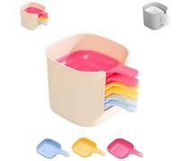 Générique Dipping Sauce Plate And Holder Set, 7 Pcs Dipping Sauce Plates and Holder Set, Mini Home Kitchen Vinegar Soy Sauce Dish Set, for Ketchup, Soy, Barbecue and Party Dinner (Colorful,1pcs)