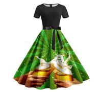 Générique Dirndl midi pour femme style national Robe Traditionelle Festival Costume de soubrette Chambre Cosplay Maid Dress le carnaval la bière