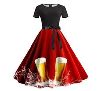 Générique Dirndl midi pour femme style national Robe Traditionelle Festival Costume de soubrette Chambre Cosplay Maid Dress le carnaval la bière