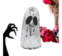 Générique Disco Ball Ghost, Glitter Halloween Centerpiece, Sparkly Ghosts Sign Decor, Tiered Tray Ornament, Eye-Catching Table Accent for Fireplace, Mantle, Shelf, and Desk Scenes