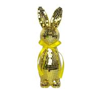 Générique Disco Rabbit - Reflective Easter Bunny Figurine for Spring Home Holiday Decoration, Mantel, Desk, and Shelf Display with Shiny Mirror, Decorative Bunny Accent for Living Room, Bedroom