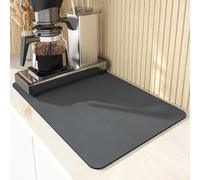 Générique Dish Drying Pad - Absorbent Anti Skid Mat, Rubber Backed Quick Drying | Kitchen Counter Dish Drainer Protector, Stain Resistant, Water Absorbing, Easy Clean, Multipurpose Home Accesso