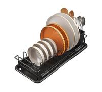 Générique Dish Drying Rack, Retractable Sink Drain Organizer, Adjustable Non-Slip Drainer, Compact Kitchen Pot Storage, Ideal for Pan, Bottle, Plate, Dish, Apartment, RV and Farmhouse Use