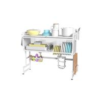 Génerique dish rack, Égouttoir à vaisselle à 2 niveaux avec couvercle, idéal for la cuisine et le rangement.,for Kitchen