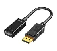 Générique Display Port Adapter, Projector Converter, Stable Signal Compact Design Plug Play Lightweight Build Seamless Transfer, Adapter Converter for Pc, Laptop, Monitor 9.84 inches