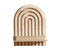 Générique Display Wall Shelf - Rustic Wood Storage Stand | Wall Mounted Wood Display Shelves for Bedroom Bathroom Kitchen Lounging Meditation Den Plants Pot Crystal Book Photo Frames Perfume