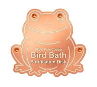 Générique Disque cuivré pour Bain d'oiseaux,Cuivre Universel en Forme d'animal Décoratif - Disque Eau Propre destiné aux Bains d'oiseaux extérieur - Jardin Patio Balcon Pelouse Décoration Extérieure
