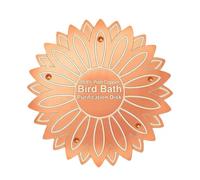 Générique Disque de Bain d'oiseaux en Cuivre Panneau De Purification Floral
