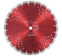 Générique Disque de Coupe diamanté avec Turbo et Trous Acier 350 mm,Lames de scie,1.98KG-143234