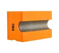 Générique Disque de Polissage Diamanté pour Usage Manuel, Bloc de Polissage pour Carrelage, Pierre, Verre, Métal, Bois, ébavurage, Grain 100