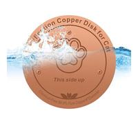 Générique Disque en Cuivre Bain d'oiseaux - De Purification Gamelle d'eau Canine - Disque Nettoyage Eau en Cuivre,pour Le Jardin Intérieur Extérieur Arrière-Cour Maison Patio Appartement