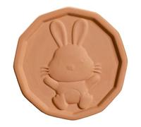 Générique Disque en Terre Cuite pour Sucre Roux, Réutilisable, Régule l'Humidité, Garde le Sucre Mou et Frais, Sans Plomb (G)