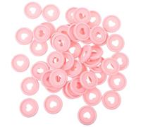 Générique Disques à Relier de Cœur 24 MM Rose Pastel Lot de 50 Pièces en Plastique Boucles de Reliure pour Agendas Cahiers et Journaux Intimes Accessoires pour Reliure à Feuilles