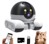 Générique DistanceBot - Distance Bot Pro Robot, Patrol Buddy Robot Camera - 360° HD 4K Dual Lens, Full Color Night Vision, 2-Way Talk, App Control, Indoor Security for Pets/Babies/Elderly (WiFi,128g)