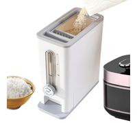 Générique Distributeur à Riz,Récipient Gain De Place Pour Céréales,Grand Conteneur à Grains avec Couvercle pour Rangement - Pour Cuisine, Garde-Manger, Maison, Restaurant, Alimentation