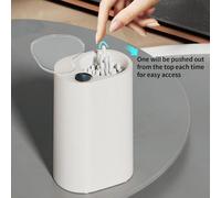 Générique Distributeur automatique du coton FIOC - avec capteur de contact intelligent | Conteneur rechargeable pour salle de bain, maison, voyages, toilettes, chambre