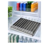 Générique Distributeur Avant Réglable pour Boissons, Bouteilles et Lattines - Rangement Transparent pour Étagères, Frigo, Garde-Manger et Présentoir Commerce(55x51 cm)