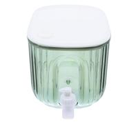 Générique Distributeur de Boissons Réfrigéré avec Robinet, Pichet à Jus Froid 5l en Plastique Vert, Récipient pour Fruits et Thé Glacé, pour Fêtes et Usage Domestique