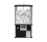 Générique Distributeur de Boules de Gomme commerciales - Tirelire à pièces pour Bonbons et Jouets, Distributeur pour magasins de Jeux, Compatible avec Boules de 1,77 à 1,97 Pouces