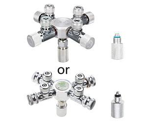 Générique Distributeur de CO2 multicanal pour Aquarium, utilisé pour électrovanne, Compteur de Bulles, régulateur de CO2, Shunt de réglage Fin