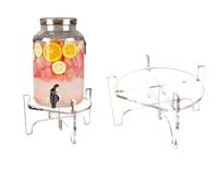 Générique Distributeur de jus et de Boissons en Acrylique Transparent, Support pour Distributeur de Boissons, Vase, présentoir à gâteaux, Restaurant, Bar, Table de Support, Plateau de Table 21 cm