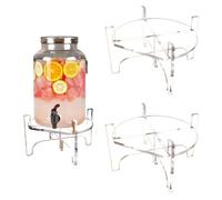 Générique Distributeur de jus et de Boissons en Acrylique Transparent, Support pour Distributeur de Boissons, Vase, présentoir à gâteaux, Restaurant, Bar, Table de Support, Plateau de Table 21 cm
