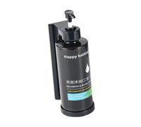 Générique Distributeur de Savon Mural avec Pompe à Lotion, Réservoir, Matériau étanche, Fonctionnement par Pression, Idéal pour Les Hôtels, 1 Slot 2 en 1 Noir