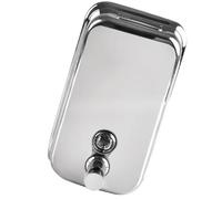 Générique Distributeur de Savonnette Liquide en Acier Inoxydable Mural Rechargeable et 1000ml Design Robuste pour et Gel Adapté Maison ou Hôtel