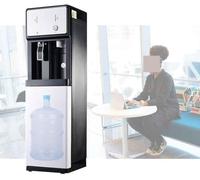 Générique Distributeur d'eau à Double température Debout sur Pied Cold Hot Hot 5 Gal Bottom Chartre Alarme Anti Child Safety Lock Opération Quiet Office Home Kitchen