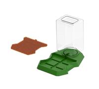 Générique Distributeur d'eau pour Reptiles avec Mangeoire Intégrée, Conception Anti-Noyade Sécurisée, Matériau PP, Convient Aux Terrariums, Brun