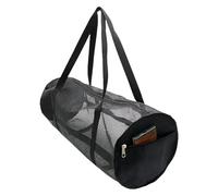 Générique Dive Bag, Mesh Snorkel Gear Duffle, Foldable Soccer Equipment Pouch, Large Capacity Travel Bag for Swimming, Scuba, Pool, Beach, Laundry, Gym, 27.56x11.02x11.02 inches, Black