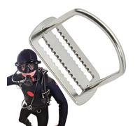 Générique Diving Belt Buckle - 46G Right Angle Weight Belt Keeper | Stainless Steel Positioning Buckle Diving Accessories with Design for Surf, Free Divinng, Rock Climbing, Fishing