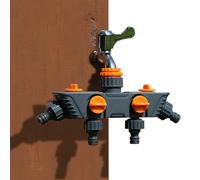 Générique Diviseur de Jardin - Embout de Dérivation à 4 Voies pour Système d'Irrigation - Diverteur De Vanne Robuste À Usage Intensif | pour Jardin Extérieur Camping-Car Terrasse Ferme Serre Pelouse