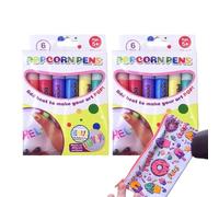 Générique DIY Bubble Drawing Pens - Popcorn Art Paint Set | 2 Boxes