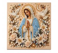 Générique DIY Jesus Pearl Art Kit,3D Pearl Diamond Art Kit for Adults,9.8 x 9.8 Inch Pre-Stretched Oil Canvas, Religious Craft for Easter Baptism Confirmation Decor (#B)