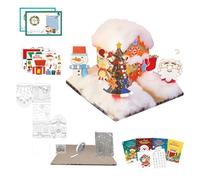 Générique DIY Kit De Création De Noël - Kit Interactif Artisanal pour les Fêtes | Set D'Assemblage De Cartes De Noël | Pour Adultes Éducateurs Salle De Classe Décorateurs Collectionneurs